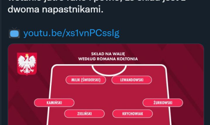 WYMARZONY skład Romana Kołtonia na jutrzejszy mecz z Walią!